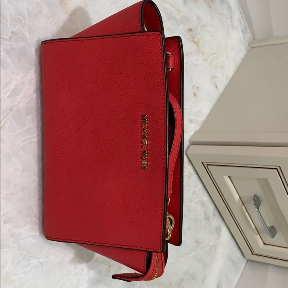 Red Michael Kors Purse
